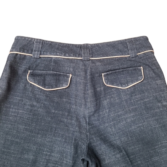 ✨️Cache Lux Wide Leg Dress Pants Gold Accents sz 8 - Picture 7 of 12